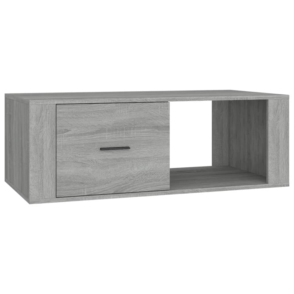 Salontafel 00X50,5X35 Cm Bewerkt Hout Eikenkleur Grijs sonoma