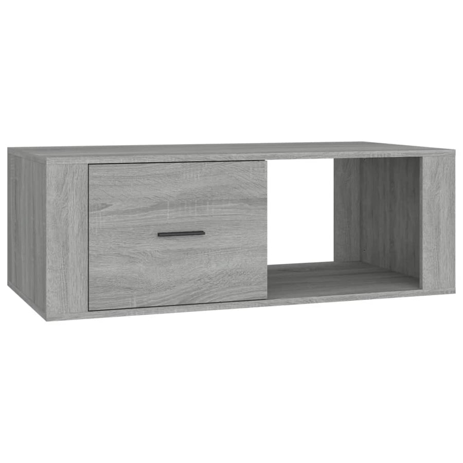 Salontafel 00X50,5X35 Cm Bewerkt Hout Eikenkleur Grijs sonoma
