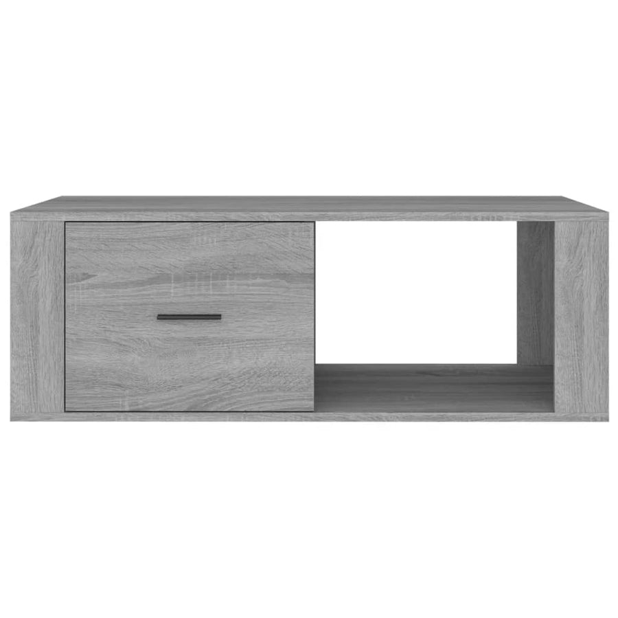 Salontafel 00X50,5X35 Cm Bewerkt Hout Eikenkleur Grijs sonoma
