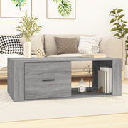 Salontafel 100x50.5x35 cm bewerkt hout grijs