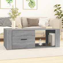 Salontafel 00X50,5X35 Cm Bewerkt Hout Eikenkleur Grijs sonoma