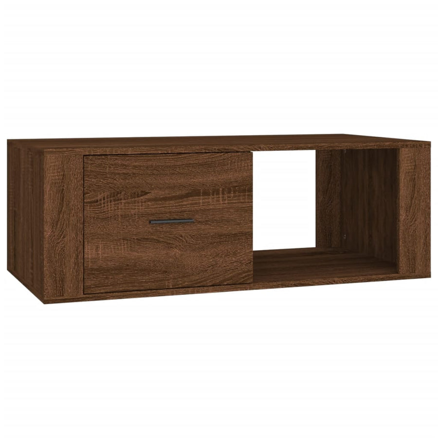 Salontafel 00X50,5X35 Cm Bewerkt Hout bruin eikenkleur
