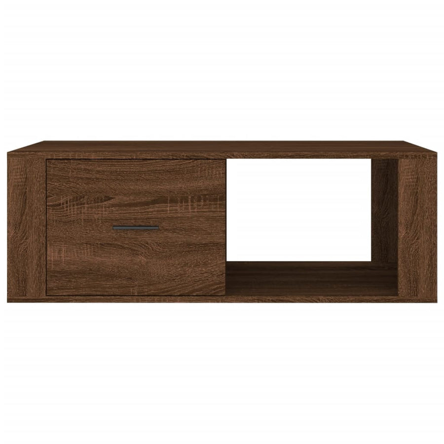 Salontafel 00X50,5X35 Cm Bewerkt Hout bruin eikenkleur
