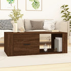 Coffee table 100x50.5x35 cm engineered wood brown oak color