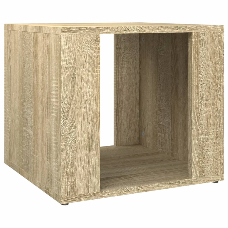 Nachtkastje 41X40X36 Cm Bewerkt Hout Sonoma Eikenkleurig