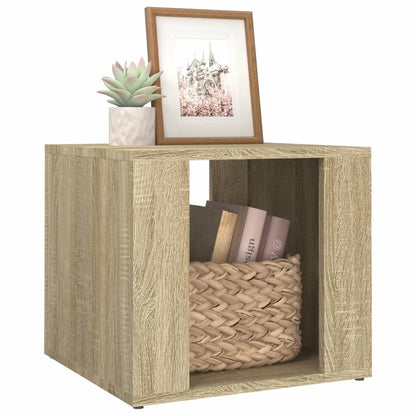 Nachtkastje 41X40X36 Cm Bewerkt Hout Sonoma Eikenkleurig