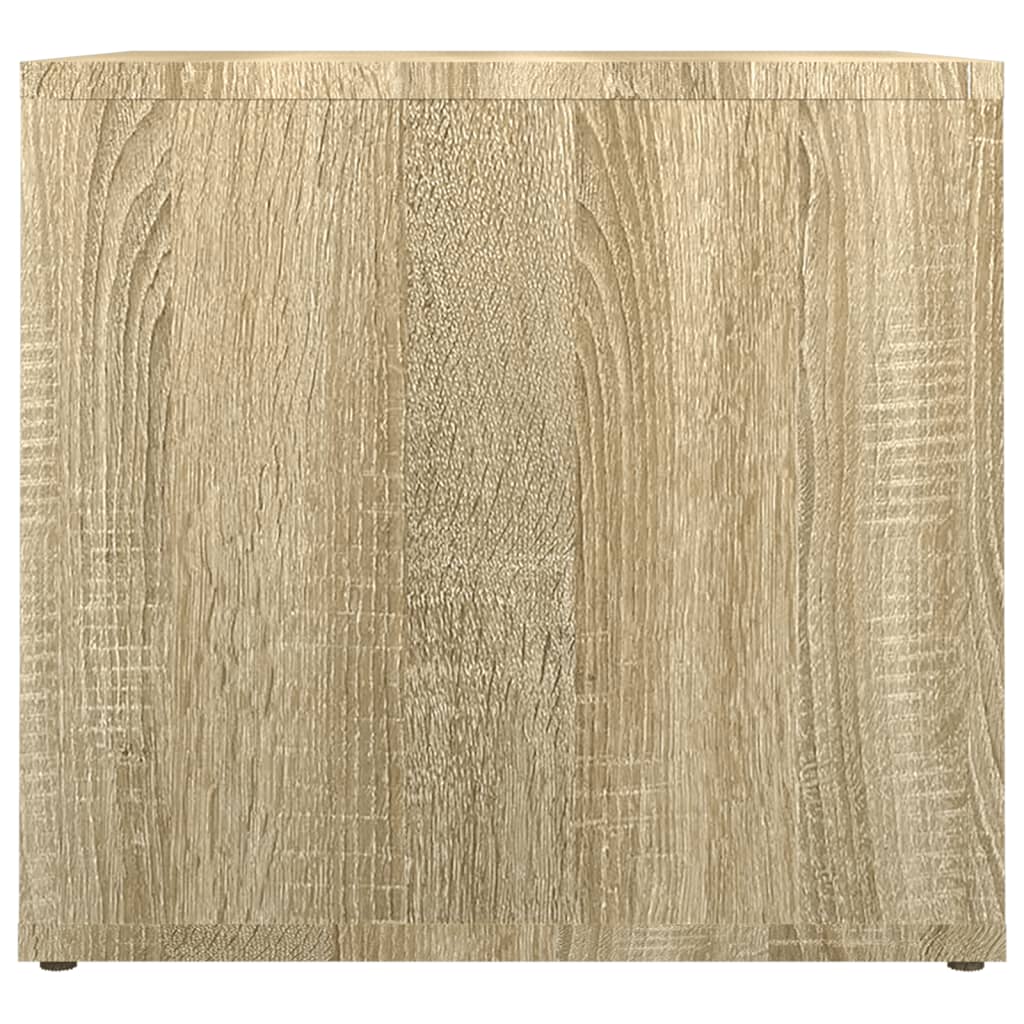 Nachtkastje 41X40X36 Cm Bewerkt Hout Sonoma Eikenkleurig