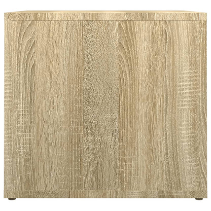 Nachtkastje 41X40X36 Cm Bewerkt Hout Sonoma Eikenkleurig