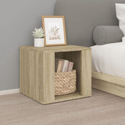 Nachtkastje 41x40x36 cm bewerkt hout sonoma eiken