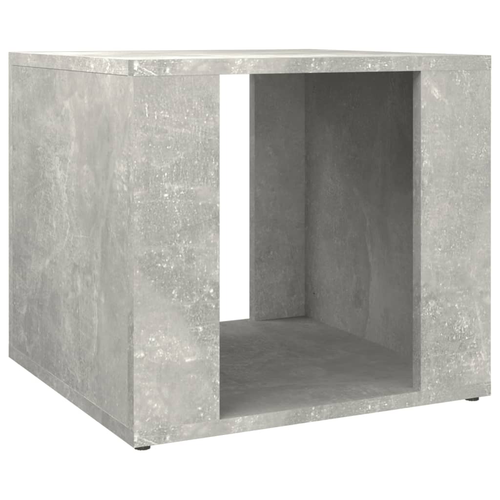 Nachtkastje 41X40X36 Cm Bewerkt Hout Betongrijs