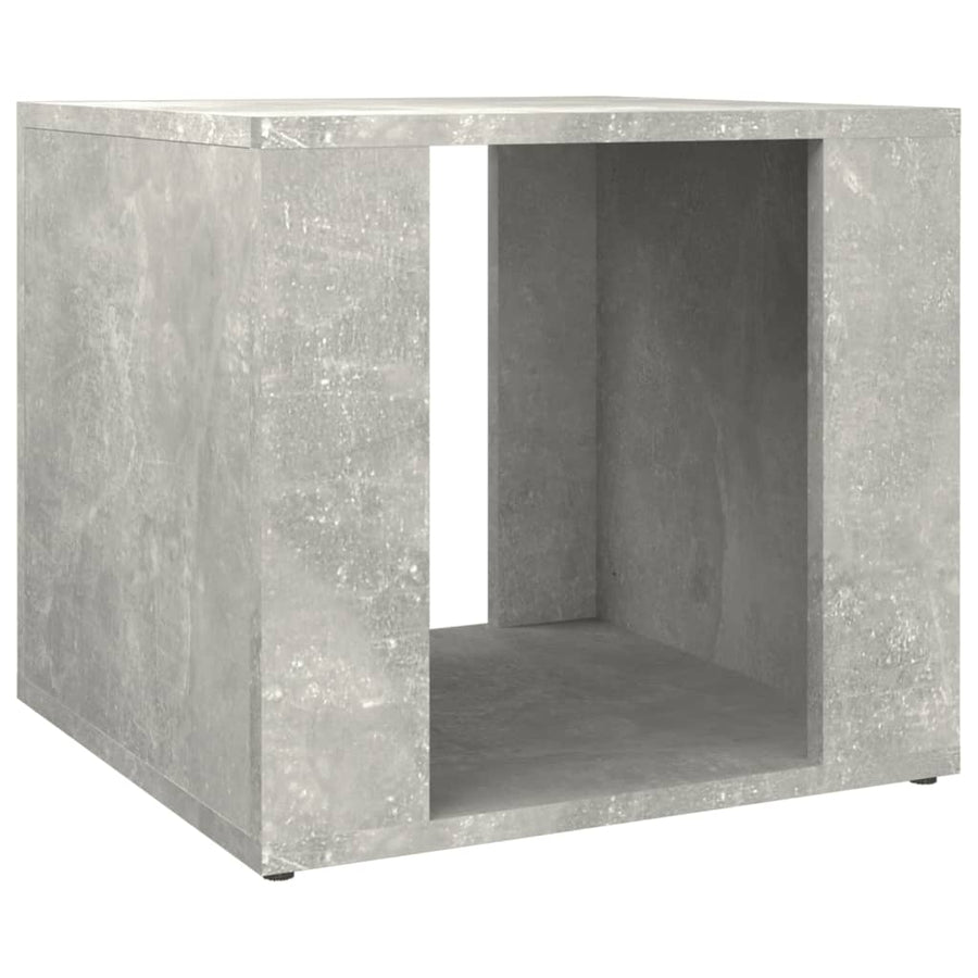 Nachtkastje 41X40X36 Cm Bewerkt Hout Betongrijs
