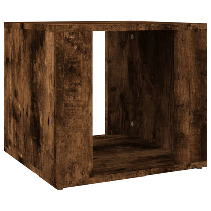 Nachtkastje 41X40X36 Cm Bewerkt Hout Gerookt Eikenkleurig