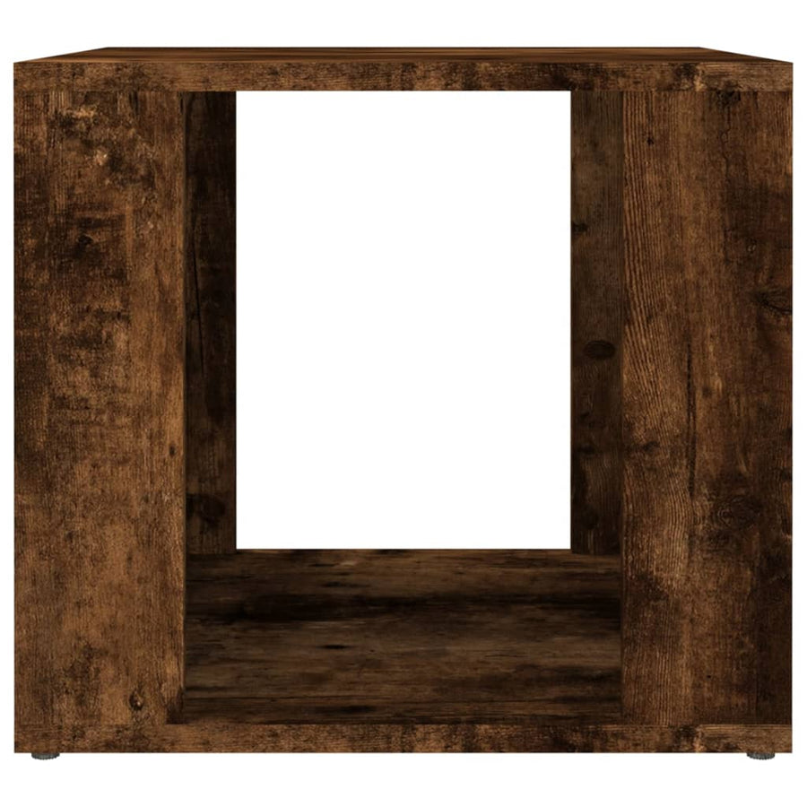 Nachtkastje 41X40X36 Cm Bewerkt Hout Gerookt Eikenkleurig