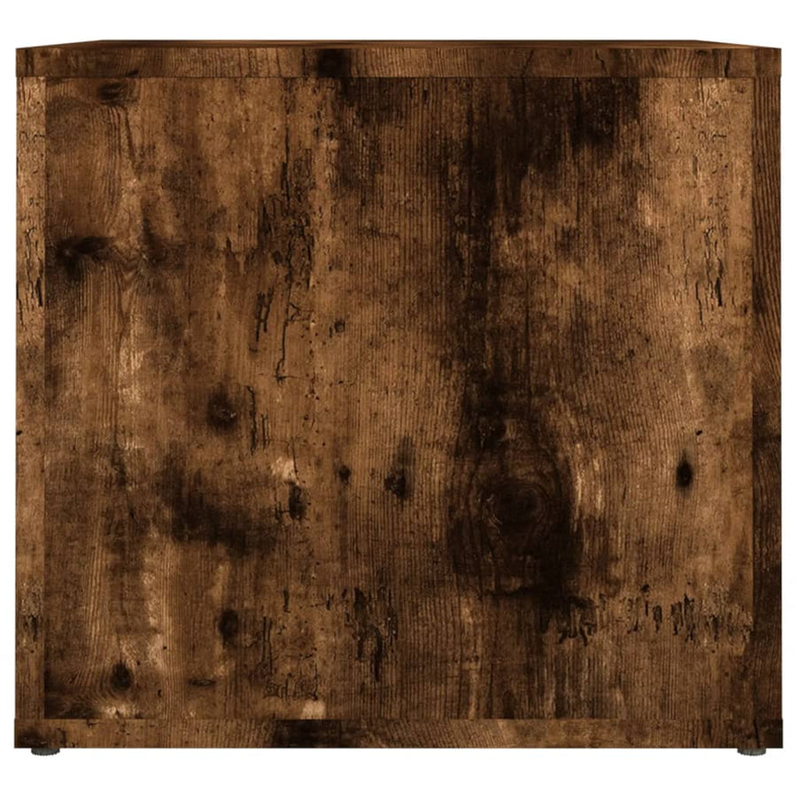 Nachtkastje 41X40X36 Cm Bewerkt Hout Gerookt Eikenkleurig