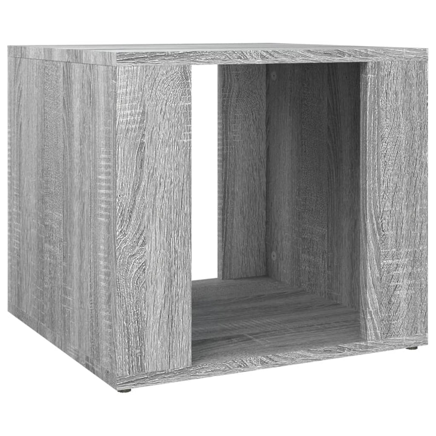 Nachtkastje 41X40X36 Cm Bewerkt Hout Grijs Sonoma Eikenkleur