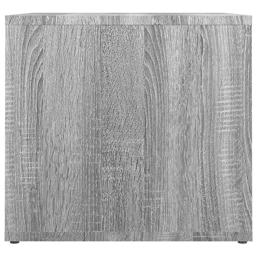 Nachtkastje 41X40X36 Cm Bewerkt Hout Grijs Sonoma Eikenkleur