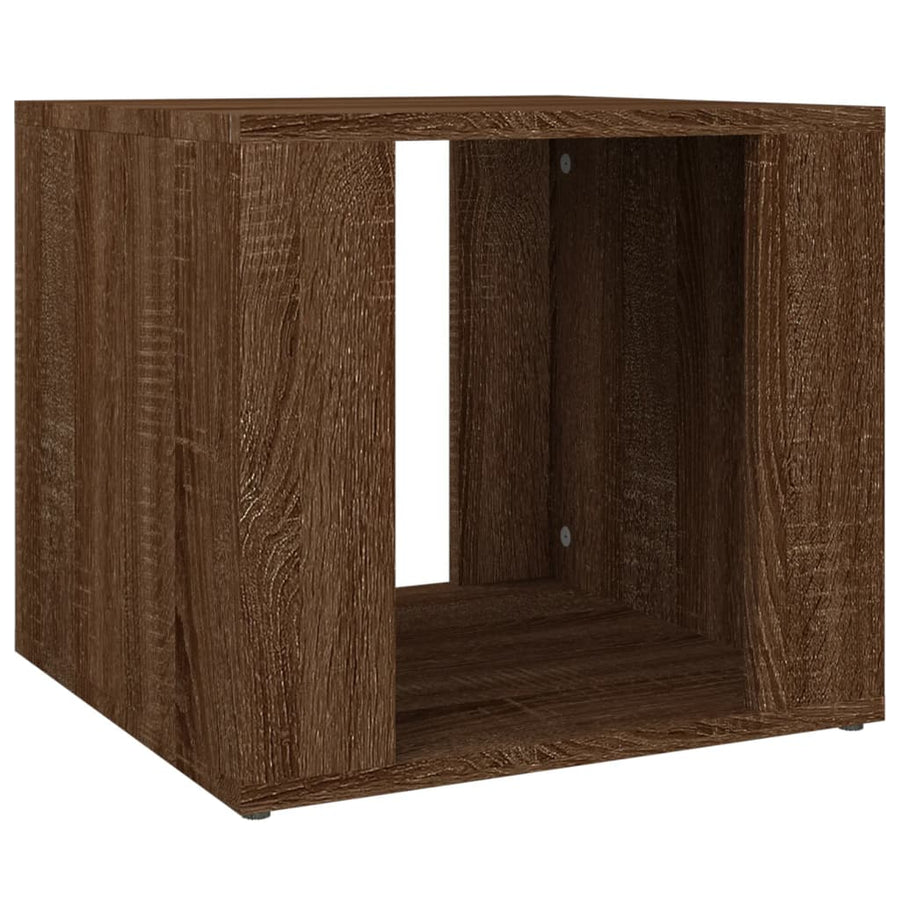 Nachtkastje 41X40X36 Cm Bewerkt Hout Bruineikenkleurig