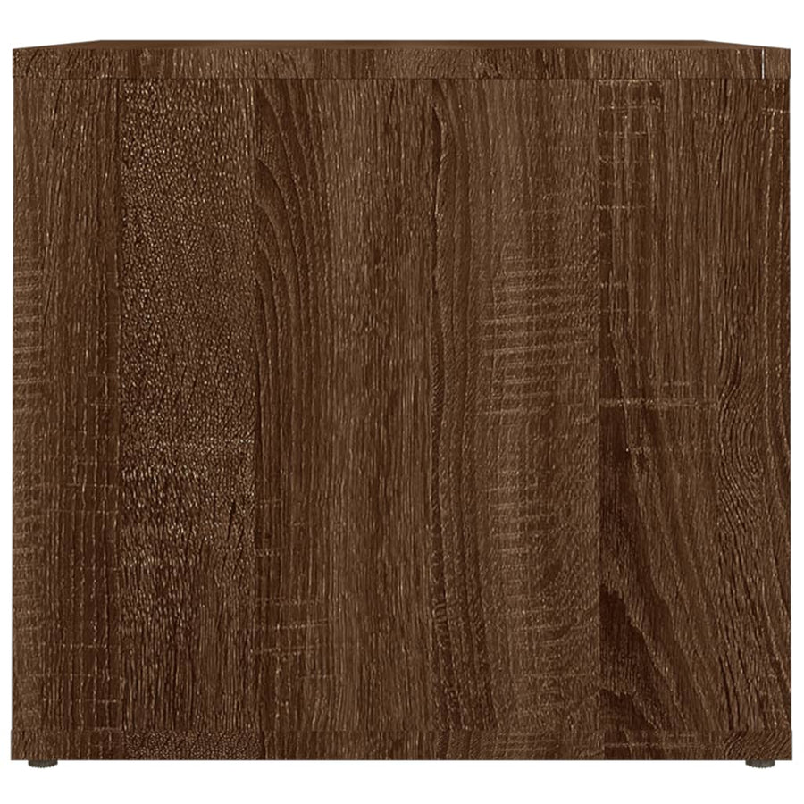 Nachtkastje 41X40X36 Cm Bewerkt Hout Bruineikenkleurig