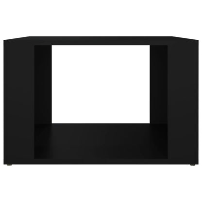 Nachtkastje 57X55X36 Cm Bewerkt Hout Zwart