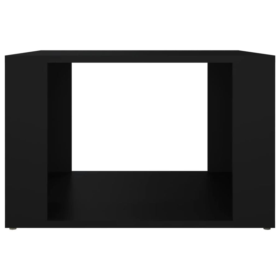 Nachtkastje 57X55X36 Cm Bewerkt Hout Zwart