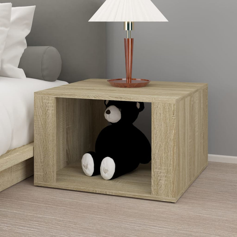 Nachtkastje 57X55X36 Cm Bewerkt Hout Sonoma Eikenkleurig