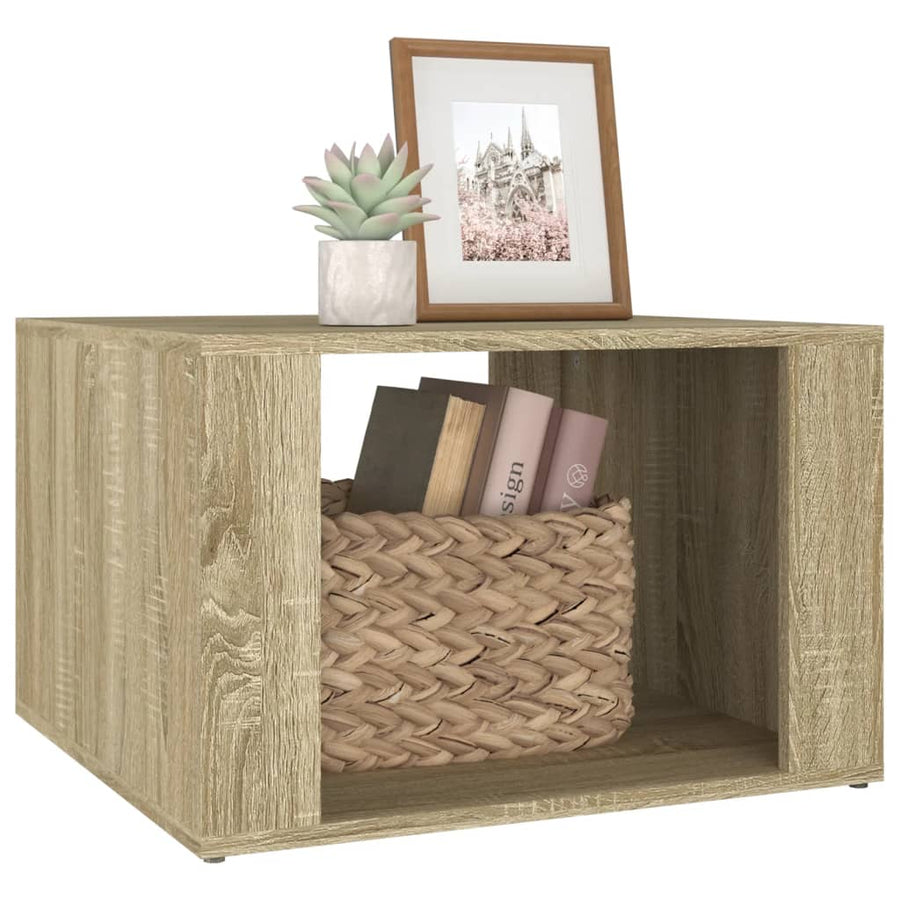 Nachtkastje 57X55X36 Cm Bewerkt Hout Sonoma Eikenkleurig