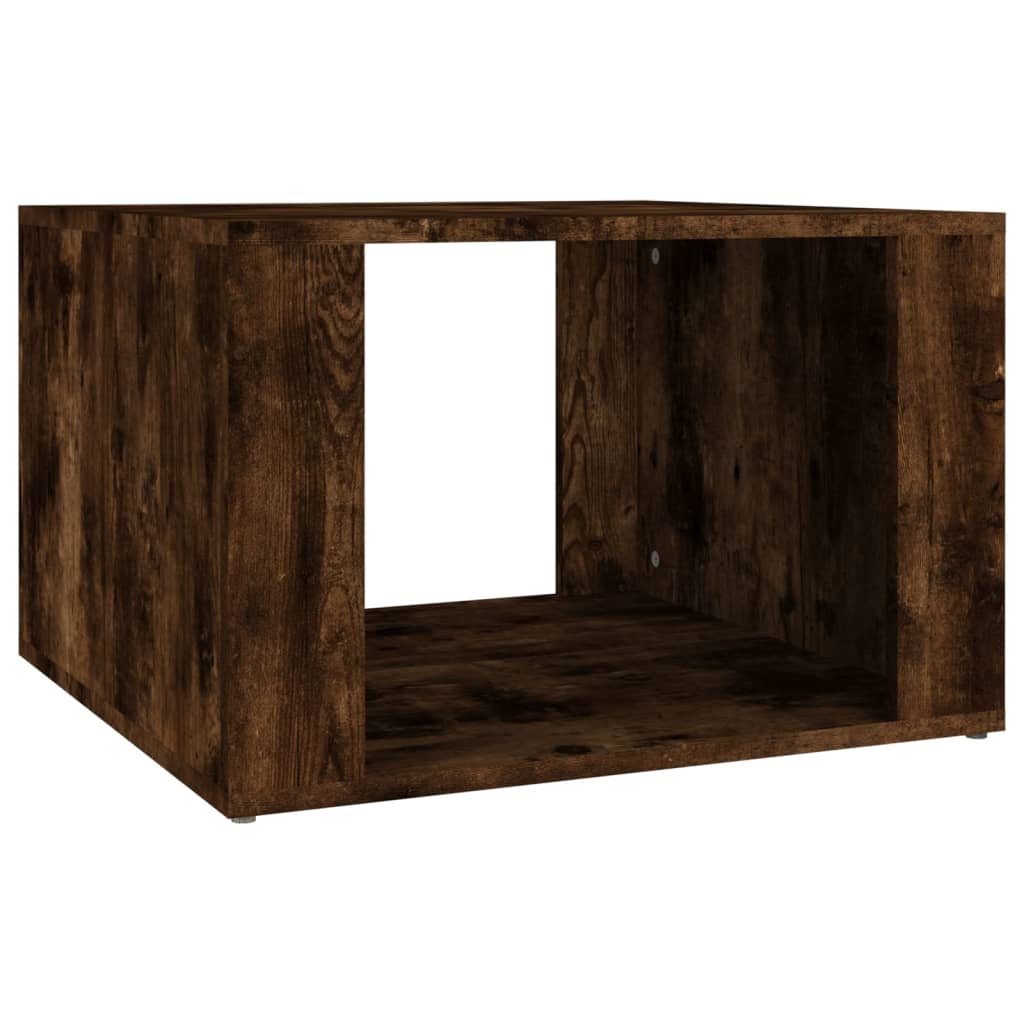 Nachtkastje 57X55X36 Cm Bewerkt Hout Gerookt Eikenkleurig