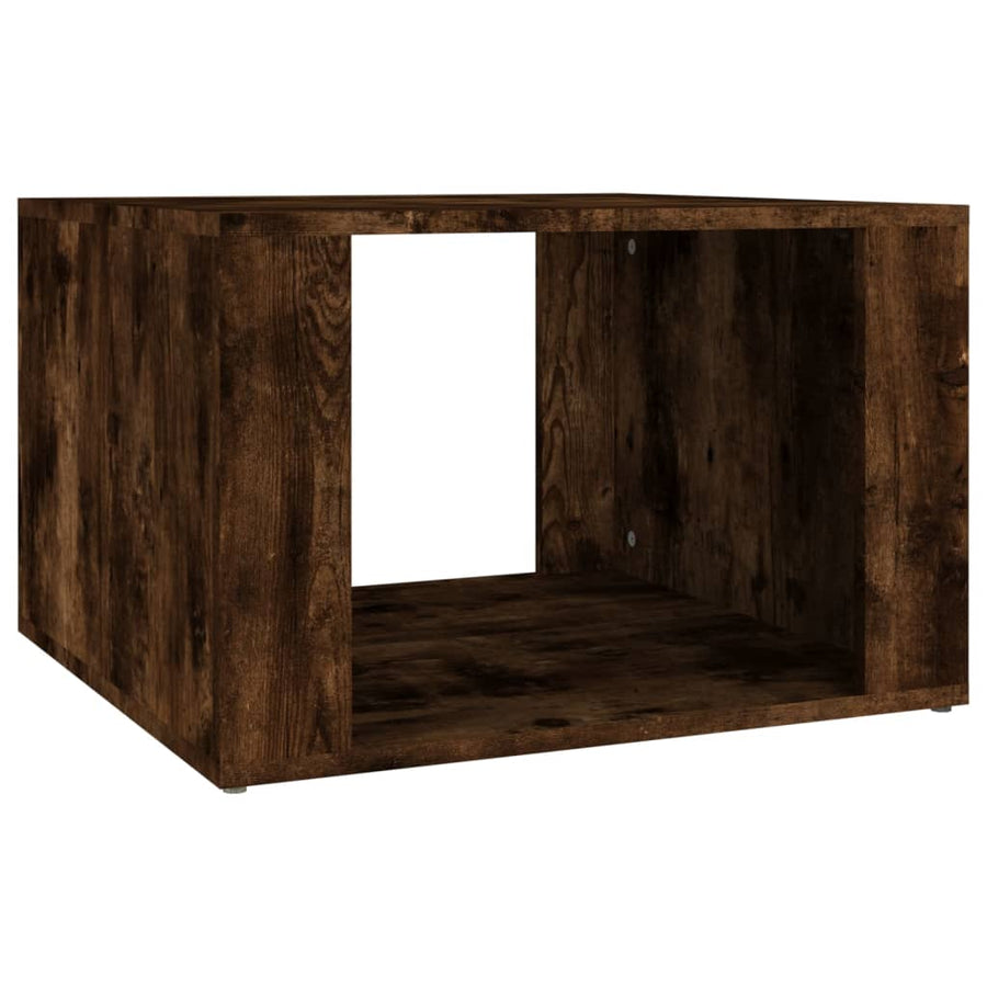 Nachtkastje 57X55X36 Cm Bewerkt Hout Gerookt Eikenkleurig