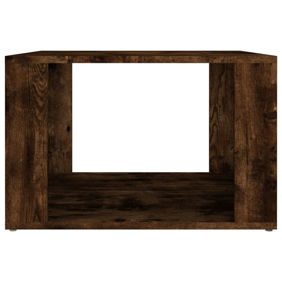 Nachtkastje 57X55X36 Cm Bewerkt Hout Gerookt Eikenkleurig