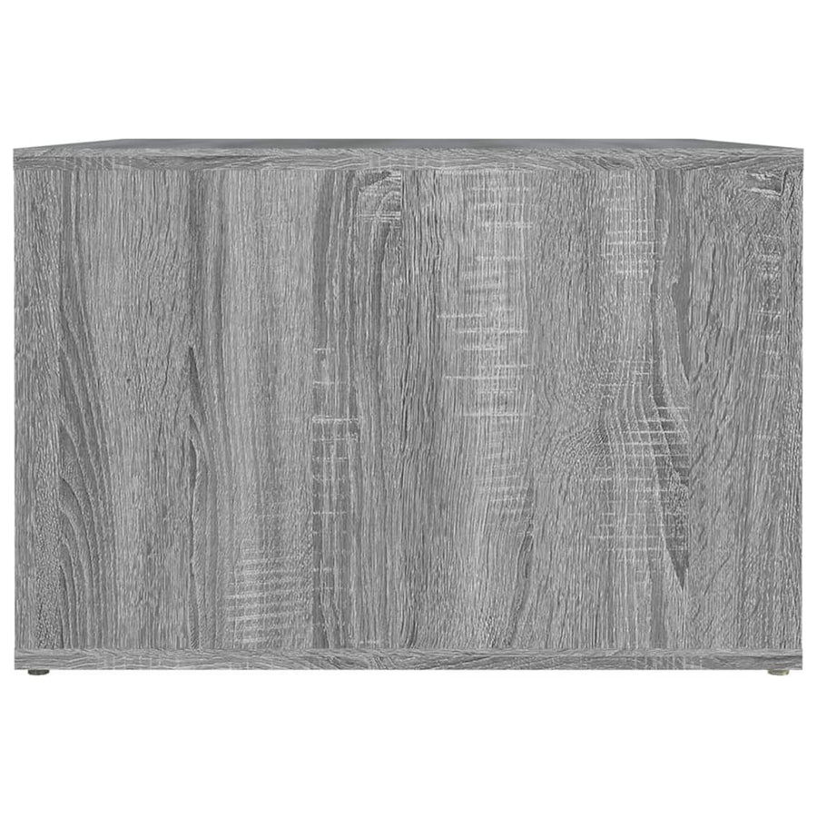 Nachtkastje 57X55X36 Cm Bewerkt Hout Grijs Sonoma Eikenkleurig