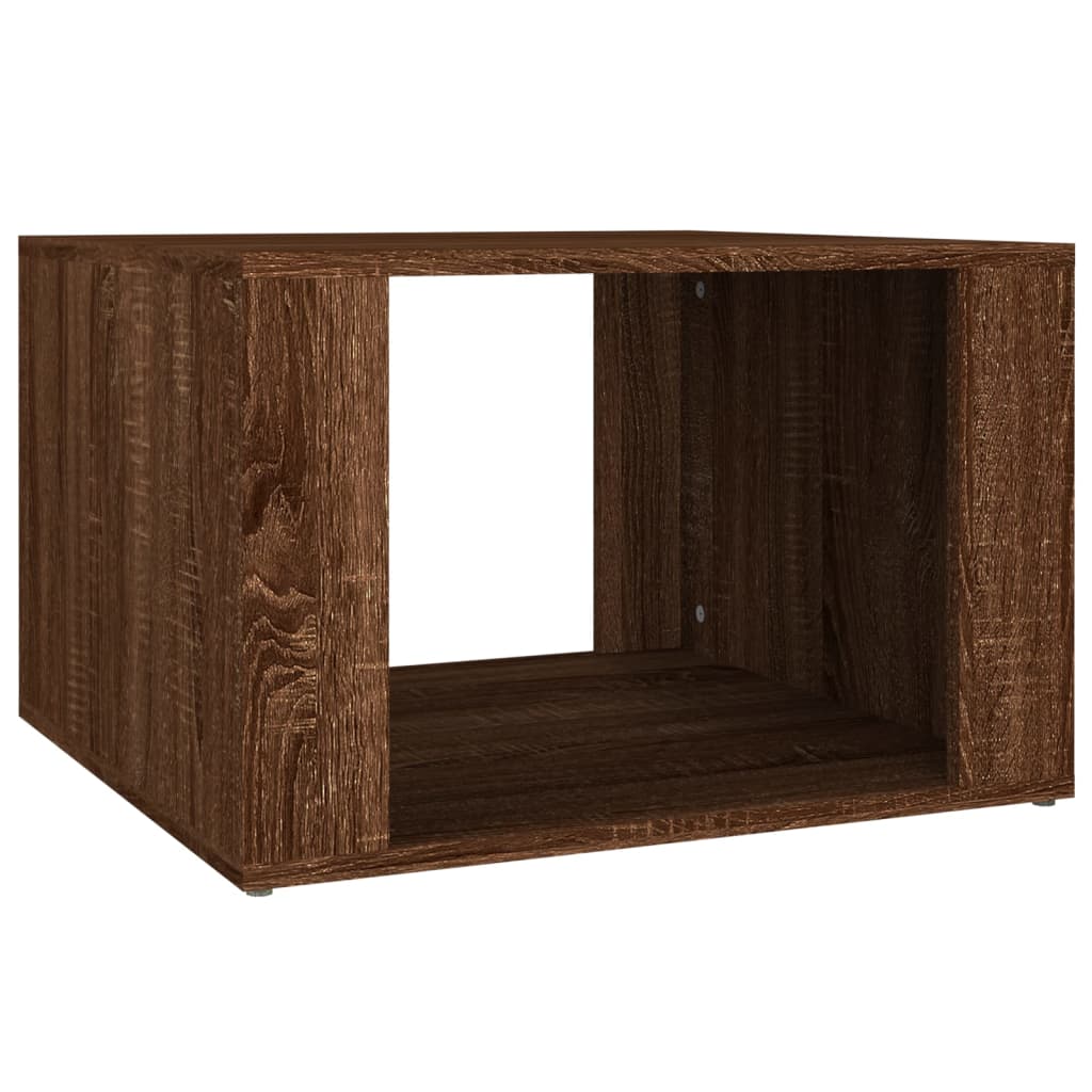 Nachtkastje 57X55X36 Cm Bewerkt Hout Bruin Eikenkleur