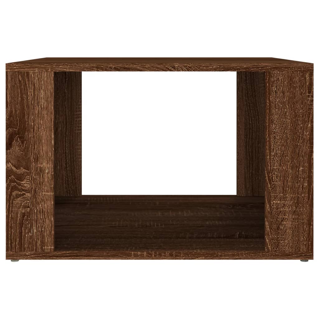 Nachtkastje 57X55X36 Cm Bewerkt Hout Bruin Eikenkleur