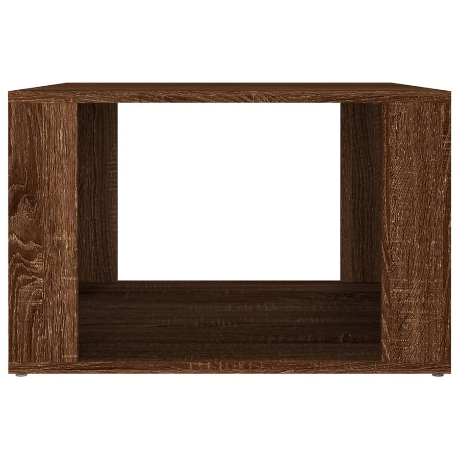 Nachtkastje 57X55X36 Cm Bewerkt Hout Bruin Eikenkleur