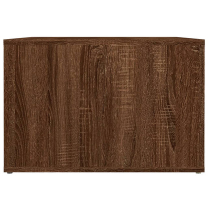 Nachtkastje 57X55X36 Cm Bewerkt Hout Bruin Eikenkleur