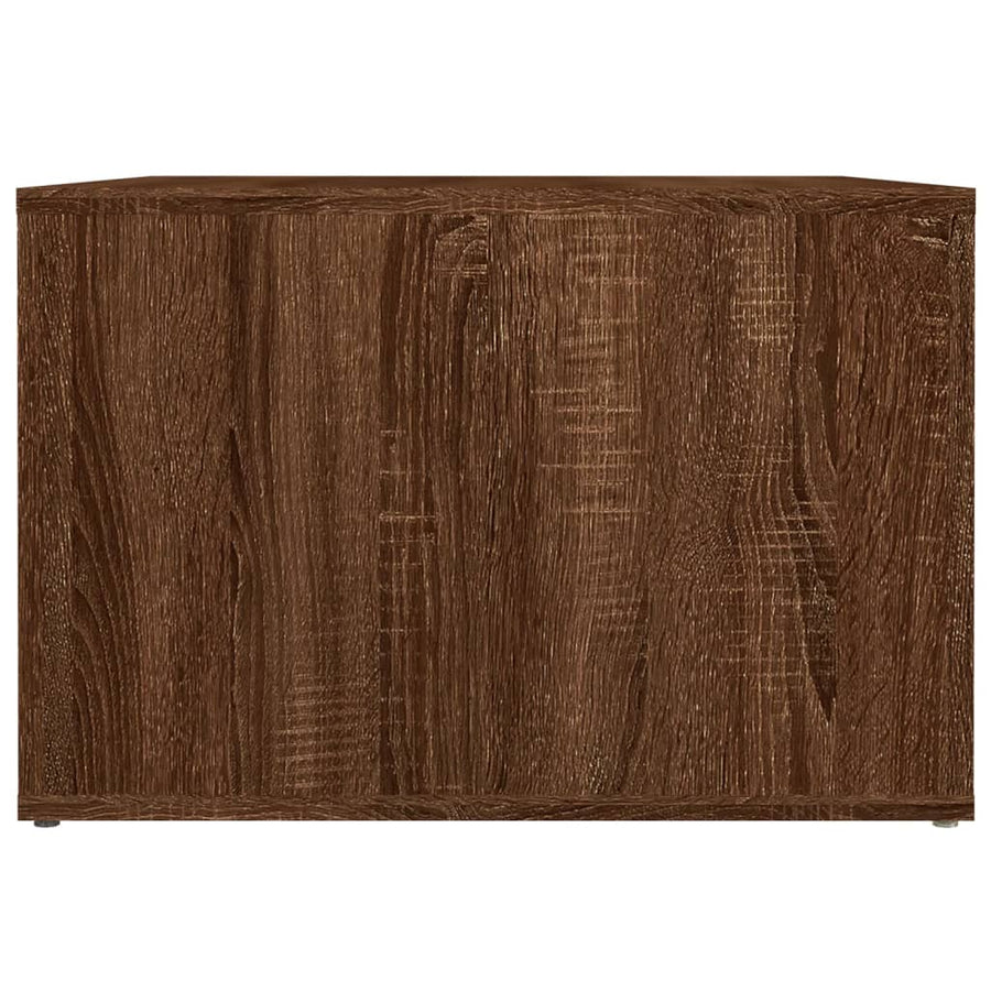 Nachtkastje 57X55X36 Cm Bewerkt Hout Bruin Eikenkleur
