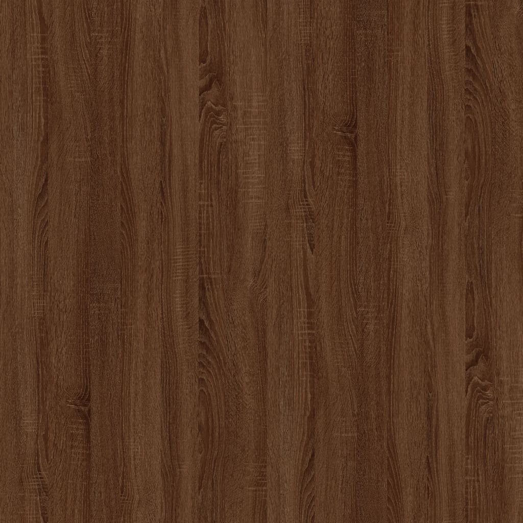 Nachtkastje 57X55X36 Cm Bewerkt Hout Bruin Eikenkleur