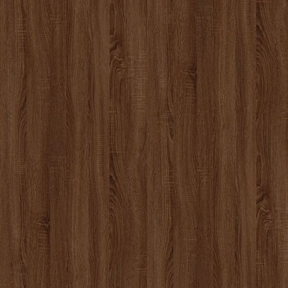 Nachtkastje 57X55X36 Cm Bewerkt Hout Bruin Eikenkleur