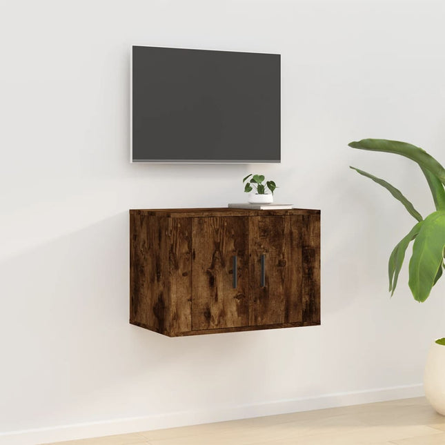 Tv-Wandmeubel 57X34,5X40 Cm Kleurig 1 57 x 34.5 x 40 cm Gerookt eiken