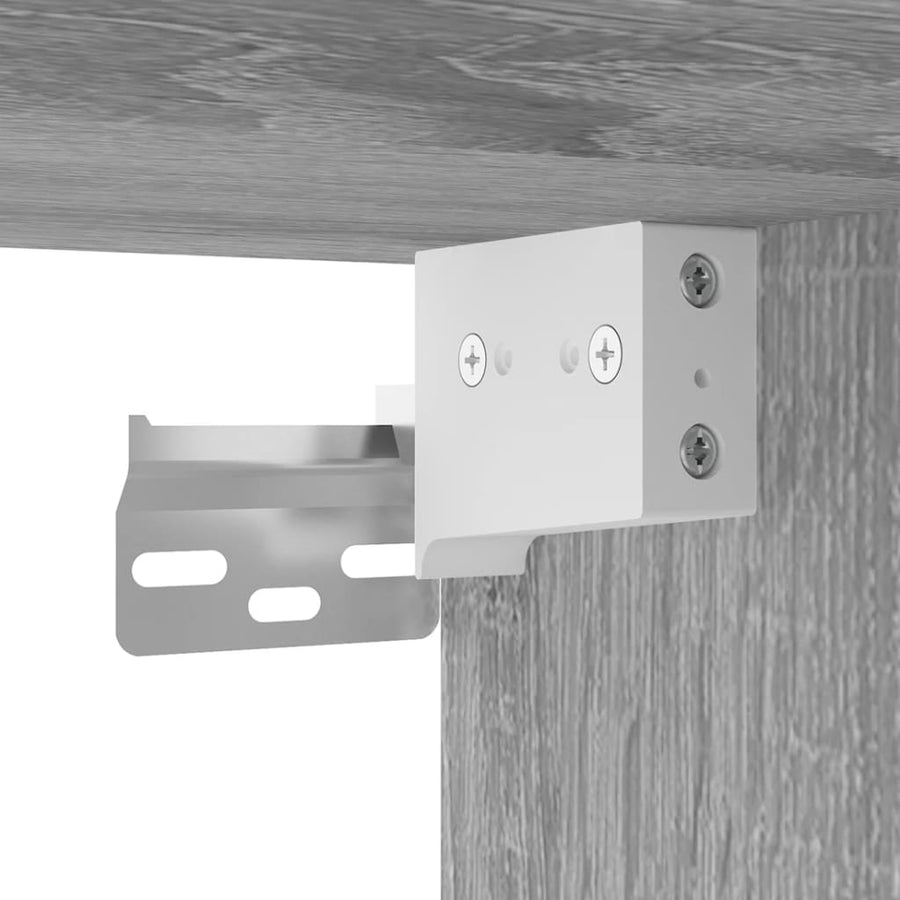 Tv-Wandmeubel 57X34,5X40 Cm Eikenkleurig 1 57 x 34.5 x 40 cm Grijs sonoma