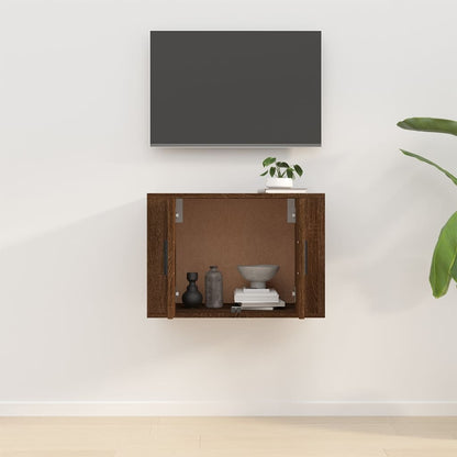 Tv-Wandmeubel 57X34,5X40 Cm Bruin Eikenkleur 1 57 x 34.5 x 40 cm Bruineiken