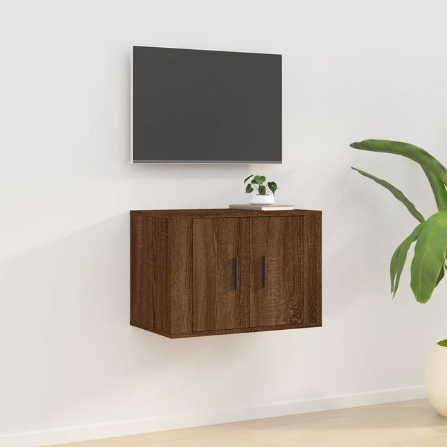 Tv-Wandmeubel 57X34,5X40 Cm Bruin Eikenkleur 1 57 x 34.5 x 40 cm Bruineiken