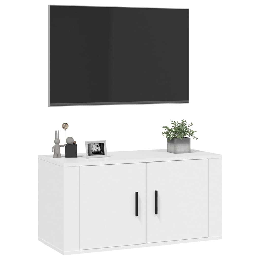 Tv-Wandmeubel 80X34,5X40 Cm 1 80 x 34.5 x 40 cm Wit