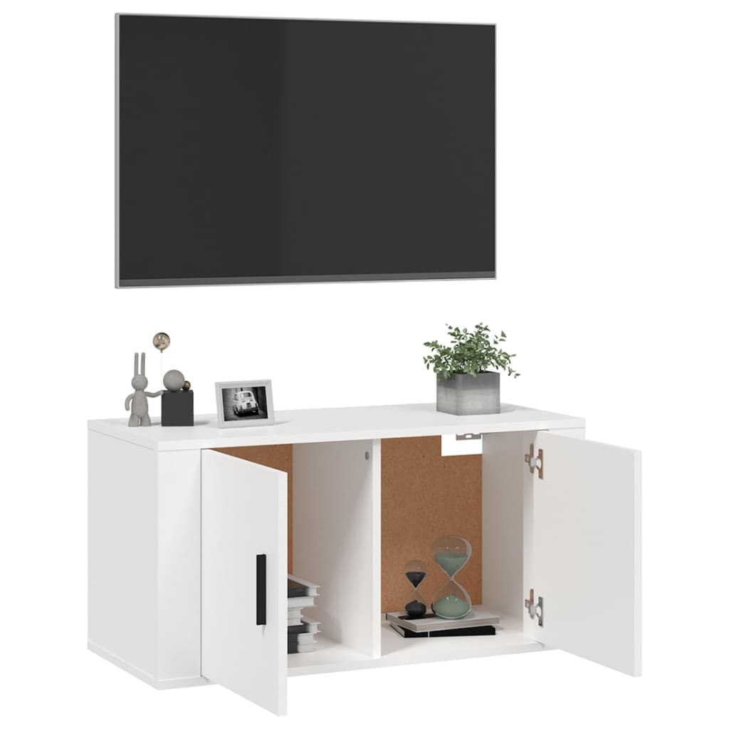 Tv-Wandmeubel 80X34,5X40 Cm 1 80 x 34.5 x 40 cm Wit