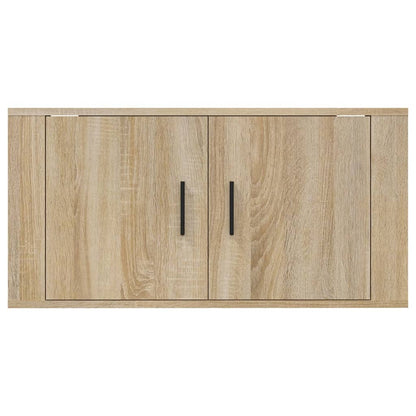 Tv-Wandmeubel 80X34,5X40 Cm Kleurig 1 80 x 34.5 x 40 cm Sonoma eiken
