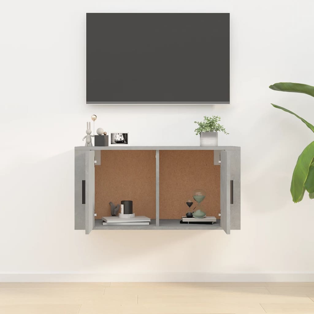 Tv-Wandmeubel 80X34,5X40 Cm 1 80 x 34.5 x 40 cm Betongrijs