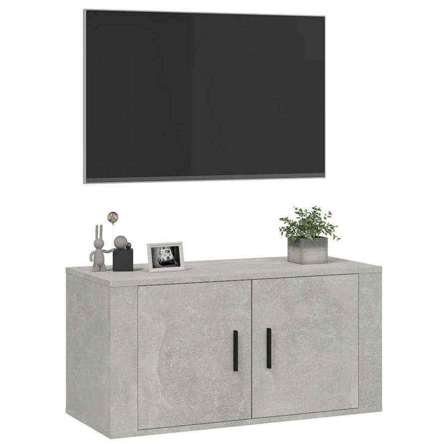Tv-Wandmeubel 80X34,5X40 Cm 1 80 x 34.5 x 40 cm Betongrijs