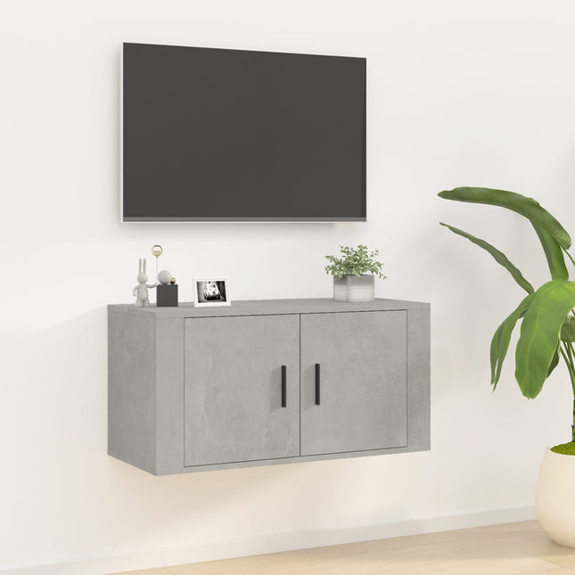 Tv-Wandmeubel 80X34,5X40 Cm 1 80 x 34.5 x 40 cm Betongrijs