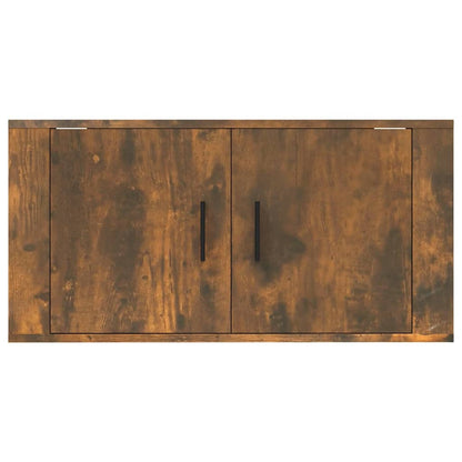 Tv-Wandmeubel 80X34,5X40 Cm Kleurig 1 80 x 34.5 x 40 cm Gerookt eiken