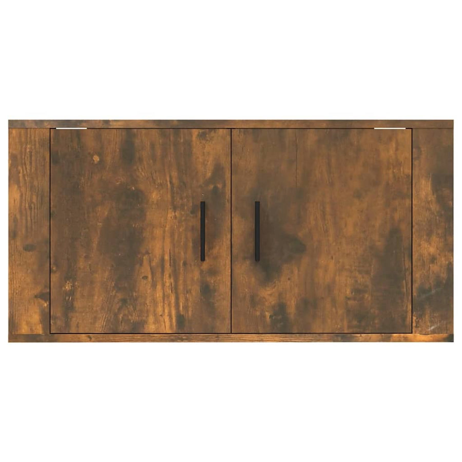 Tv-Wandmeubel 80X34,5X40 Cm Kleurig 1 80 x 34.5 x 40 cm Gerookt eiken