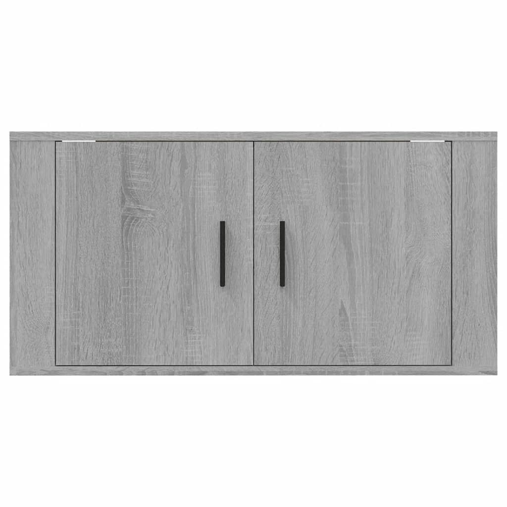 Tv-Wandmeubel 80X34,5X40 Cm Eikenkleurig 1 80 x 34.5 x 40 cm Grijs sonoma